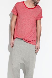 Zara Striped T-shirt with Pocket - Lyst