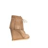 Zara Wedge Ankle Boot with Fringes in Brown (taupe) - Lyst