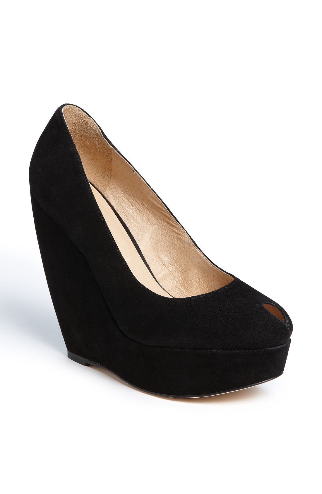 wedge platform pumps