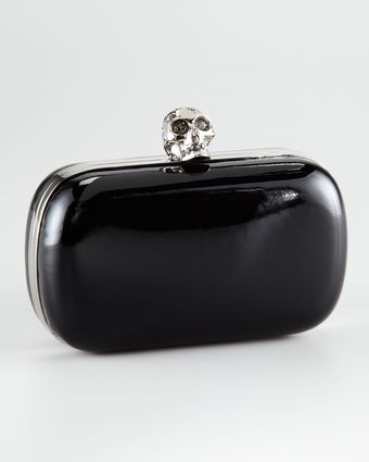 Alexander McQueen Classic Skull Box Clutch - Lyst