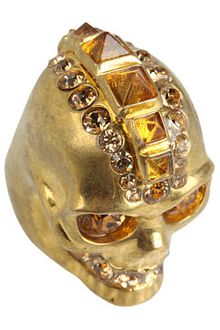 Alexander McQueen Punk Skull Ring - Lyst