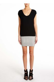 Alexander Wang Viscose Blend Color Block Muscle Tunic - Lyst