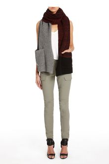 Alexander Wang Marled Color Block Long Scarf With Pockets - Lyst