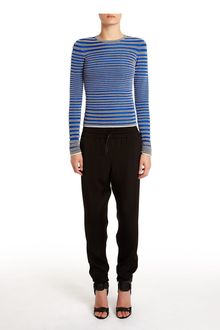Alexander Wang Engineered Stripe Long Sleeve Top - Lyst