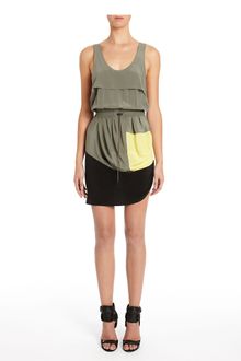 Alexander Wang Draped Starter Tank Dress - Lyst