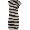 Balenciaga Intarsia Stripe Dress in Black - Lyst