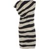 Balenciaga Intarsia Stripe Dress in Black - Lyst