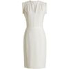 Balenciaga Slit Neck Dress in White - Lyst