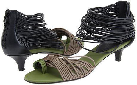 Bottega Veneta Sandal Heels  in Black (n) - Lyst