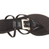 Burberry Check Canvas Jacquard Flat Thong Sandal in Black (b) - Lyst