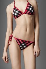 Burberry Check Triangle Bikini
