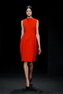 Calvin Klein Fall 2012 Sleeveless Felt Wool Knee-Length Formal Dress  - Lyst