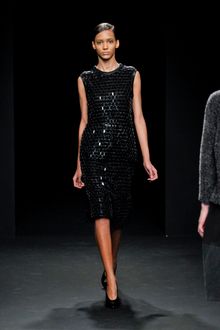 Calvin Klein Fall 2012 Knee Length Net Skirt In Black  - Lyst