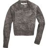 Etoile Isabel Marant Crop Sweater in Gray (anthracite) - Lyst