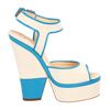 Giuseppe Zanotti Wedge Sandals in Blue (n) - Lyst