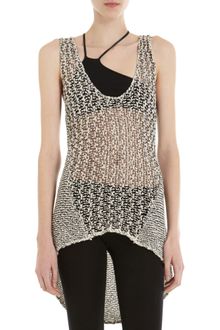Helmut Lang Crop Front Tank - Lyst