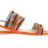 Jil Sander Flat Sandals in Orange (f) - Lyst