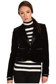 Juicy Couture Velvet Tuxedo Jacket - Lyst