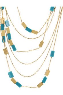 Juicy Couture Beaded Multi Strand Necklace - Lyst