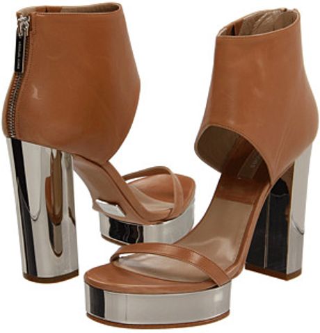 Michael Kors Cuff Sandals in Brown (l) - Lyst