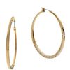 Michael Kors Shiny Pave Medium Hoop Earrings, Golden in Gold (one size) - Lyst