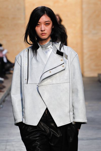 Proenza Schouler Fall 2012 Metallic Turtle Neck Top  in Silver - Lyst