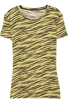 Proenza Schouler Zebra-print Cotton T-shirt - Lyst