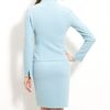 St. John Collection Cutaway Shoulder Knit Dress in Blue (pool) - Lyst