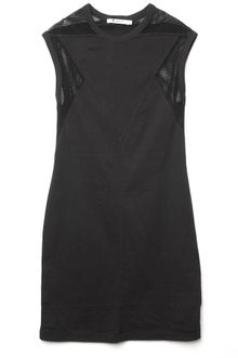 T By Alexander Wang Net Combo Muscle Tee Dress - Lyst