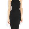 Victoria Beckham Stretchcrepe Cutaway Dress in Black - Lyst