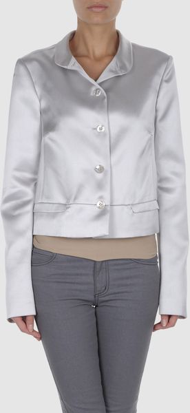 Jil Sander Single Breasted Blazer in Gray (grey) - Lyst
