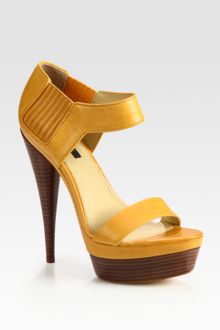 Rachel Zoe Beverly Leather Platform Sandals - Lyst
