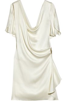 Temperley London Mini Felisa Draped Silk-satin Dress - Lyst