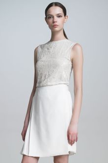 J. Mendel Sleeveless Sequined Blouse - Lyst