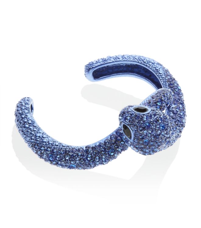 Roberto Cavalli Crystal Snake Bracelet in Blue (snake) Lyst
