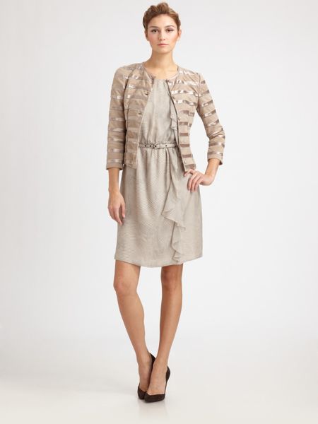 Armani Suede Jacket in Beige (wheat) - Lyst