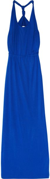 Chinti And Parker Twisted Halterneck Bamboo-jersey Maxi Dress - Lyst