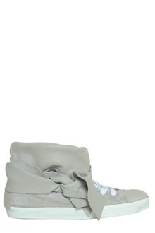 Cinzia Araia Suede and Leather Rabbit Sneakers - Lyst