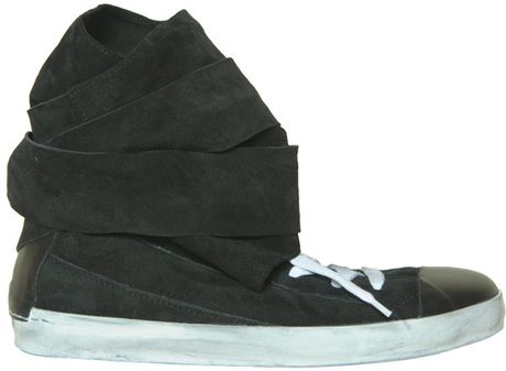 Cinzia Araia Suede and Leather Rabbit Sneakers in Black - Lyst