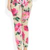 Dolce & Gabbana Peonyprint Cropped Midrise Skinny Jeans in Brown (taupe) - Lyst