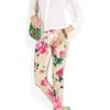 Dolce & Gabbana Peonyprint Cropped Midrise Skinny Jeans in Brown (taupe) - Lyst