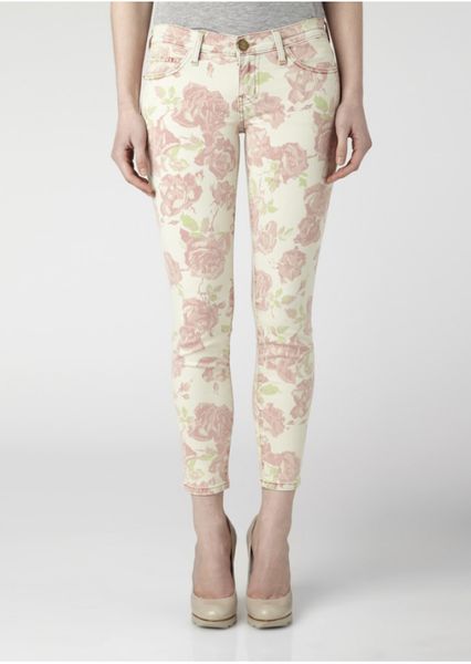 Current/elliott Current/elliott The Stiletto Skinny Jean  Red Rose in Red - Lyst