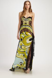 Emilio Pucci Printed Gown - Lyst