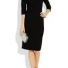 Jason Wu Contrastcollar Stretchponte Dress in Black - Lyst