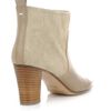 Maison Martin Margiela Printed Suede Ankle Boots in Gray (cream) - Lyst