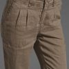 Michael Stars Linen Cuffed Pant in Brown (desert boot) - Lyst