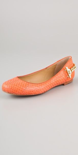 Rachel Zoe Flats Laura Snakeskin Ballet - Lyst