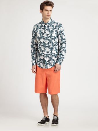 Richard Chai Iris-print Sportshirt - Lyst