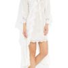 Rosamosario Bellezza Silkgeorgette and Chantilly Lace Chemise in White - Lyst