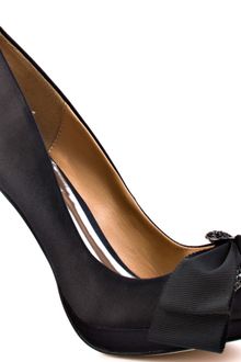 Badgley Mischka Gylda - Black Satin - Lyst